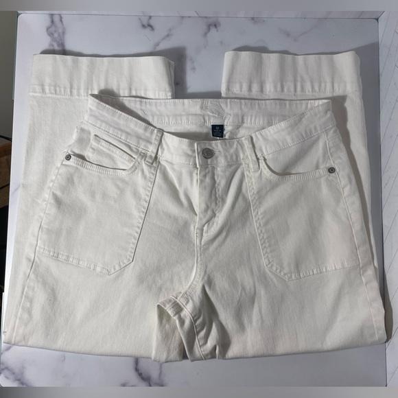 Tommy Bahama White Cropped Jean Size 10 - Picture 4 of 8